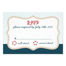 RSVP l'épousant nautique Faire-parts