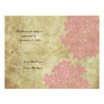 RSVP l'épousant vintage floral rose Invitations