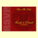 RSVP sauvent la carte chinoise de faire-part de ma invitations