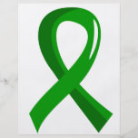 Ruban 3 de vert de donation d'organe prospectus personnalisés