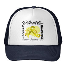 Ruban de coeur - conscience de cancer de la vessie casquette