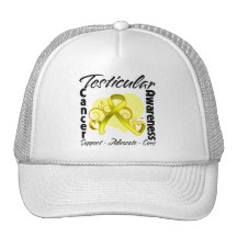 Ruban de coeur - conscience de cancer du testicule casquette