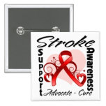 Ruban de coeur - conscience de course badges