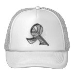Ruban de filigrane de slogan de tumeur cérébrale casquette de camionneur