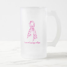 Ruban de papillon d'espoir de courage d'amour - ca tasses à café