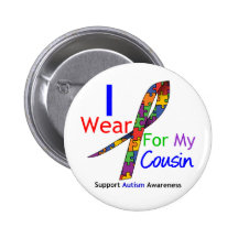 Ruban de puzzle d'usage de l'autisme I pour mon co Pin's Avec Agrafe