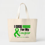 Ruban de vert de Cancer de rein pour ma fille Sac