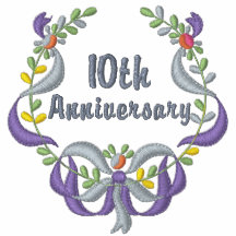 Ruban et floral - anniversaire