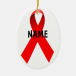 Ruban fait sur commande de Noël de SIDA d'HIV Ornements