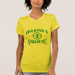 Ruban irlandais de vert de fierté t-shirts