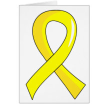 Ruban jaune 3 de hydrocéphalie carte de vœux