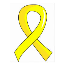 Ruban jaune 3 de hydrocéphalie carte postale
