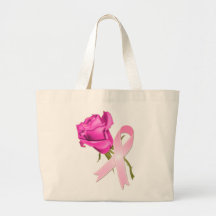 Ruban rose avec la conscience rose de Cancer de *B Sac