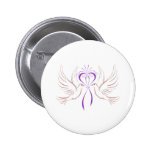 Ruban rose de colombe badges avec agrafe