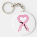 Ruban rose Keychain de collègue Porte-clé