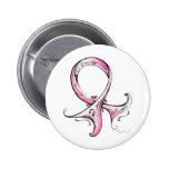 Ruban rose pin's avec agrafe
