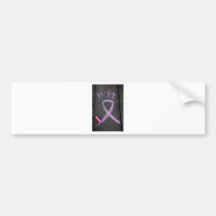 Ruban rose pour la conscience de cancer du sein adhésif pour voiture