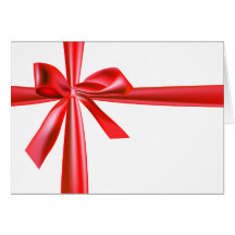 Ruban rouge carte