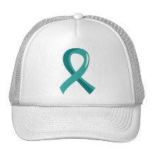 Ruban turquoise 3 de Cancer péritonéal Casquettes