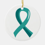 Ruban turquoise 3 de Cancer péritonéal Ornement