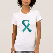Ruban turquoise 3 de Cancer péritonéal T-shirt