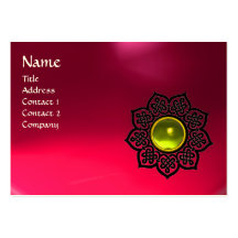 Rubis CELTIQUE de rose de MONOGRAMME de FLEUR, top Modèles De Cartes De Visite