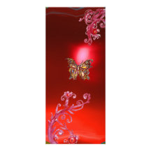 RUBIS de PAPILLON, violette rose rouge lumineuse Cartons D'invitation Personnalisés