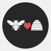 Ruche de coeur d'abeille adhésifs