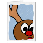 Rudolph dans la fenêtre de Milou Carte