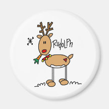Rudolph le rouge a flairé l'aimant de Reigndeer