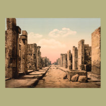 Rue de Fortuna, Pompeii, Campanie, Italie posters