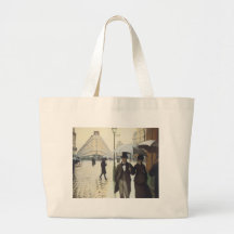 Rue de Paris, jour pluvieux par Caillebotte Sac