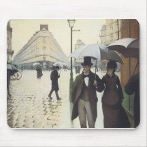 Rue de Paris, jour pluvieux par Caillebotte Tapis De Souris