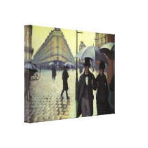 Rue de Paris, jour pluvieux par Gustave Caillebott Toile Tendue