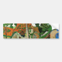 Rue de village dans Auvers par Vincent van Gogh Autocollant Pour Voiture