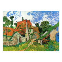 Rue de village dans Auvers par Vincent van Gogh Faire-parts