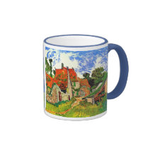 Rue de village de Van Gogh dans Auvers (F802) Tasse À Café