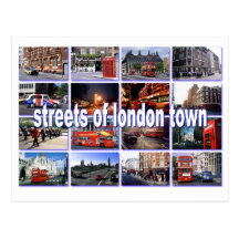 rues de carte postale de Londres