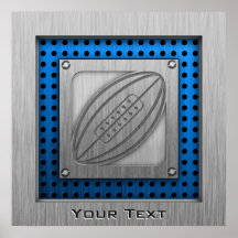 Rugby balayé de Métal-regard Posters