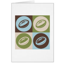 Rugby d'art de bruit carte de vœux