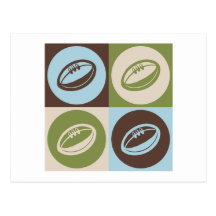 Rugby d'art de bruit carte postale