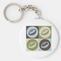 Rugby d'art de bruit porte-clefs