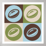 Rugby d'art de bruit posters