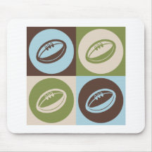 Rugby d'art de bruit tapis de souris