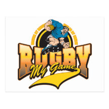 Rugby mon jeu cartes postales