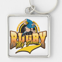 Rugby mon jeu porte-clefs