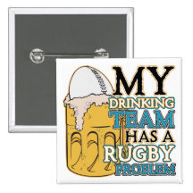 Rugby potable d'équipe badge avec épingle