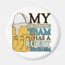 Rugby potable d'équipe magnets