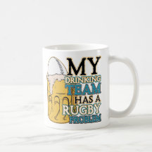 Rugby potable d'équipe mugs