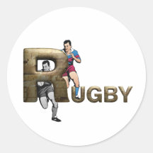 Rugby SUPÉRIEUR Autocollant Rond